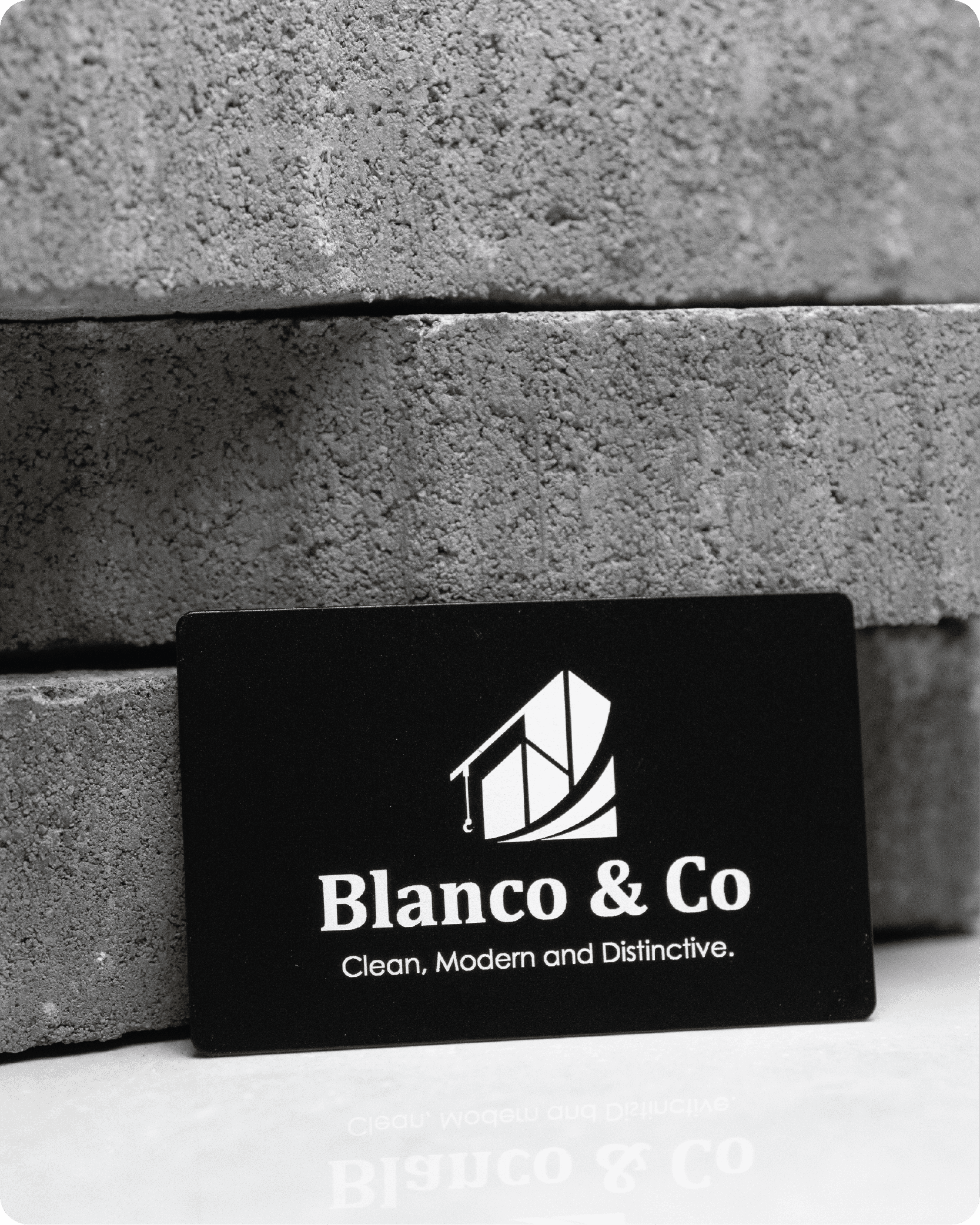 Metal finish swatches on a table